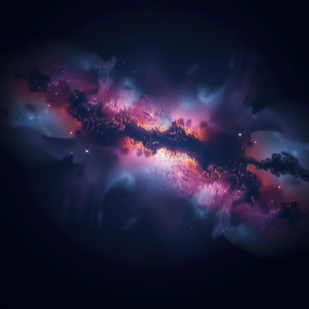 Fondo de nebulosa cósmica minimalista